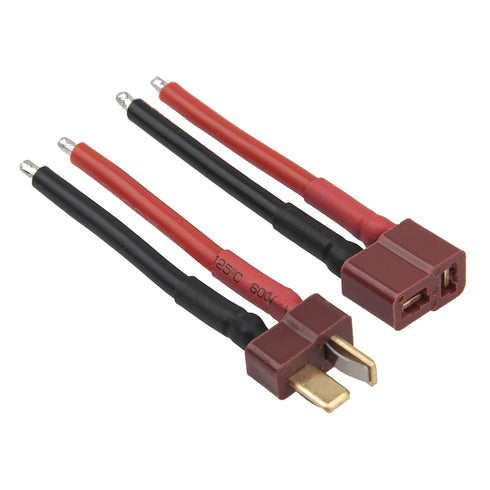 5Pairs 50mm 14AWG ShareGoo T Plug Male Female Connector with Silicone Wire Cable for RC Drone Quadcopter Car Boat Lipo