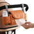 Kutbeod Universal Stroller Caddy, Front Tissue Pocket, Stroller Organizer with Cup Holders, Stroller