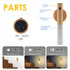 2-Pack Set, LANDGOO Magnetic Night Light with Motion Sensor, Ash Wood Cylindrical Rechargeable LED Lamp White Light