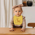 Maiwa 6 Pack Waterproof Cotton Baby Bibs - Snaps for Girls and Boys for Drooling and Eating