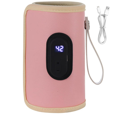 BEAHING 18W 2, Portable Bottle Warmer Quick Heating Baby Bottle Warmer Temperature Adjustable USB Baby Bottle Heater