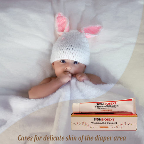 (1 4oz) A and D Ointment by Sion Biotext Baby Diaper Rash Vitamin A + D Cream for Dry Skin, Cuts, Burns Soothing Baby