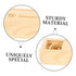 Wooden Pregnancy Test Keepsake Box with Lid Genuine Footprint Design Newborn Announcement Storage Case for Mementos
