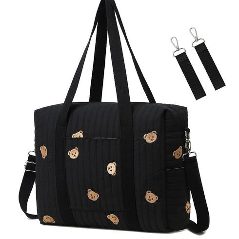LORADI Convertible Diaper Bag Tote with Insulated Pockets and Stroller Hooks for