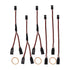6 PCS JST Y Connector, 3 Pin JST Plug Splitters, Servo Male to Female Y Wire Cable for RC Airplanes and Cars