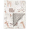 BORITAR Baby Blanket, Soft Minky with Double Layer Dotted Backing, Lovely Animals, 30 x 40 Inch