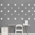 49 Pieces/Set Dog Paws Wall Decals - Vinyl Pawprints Sticker Animal Footprint Wall Art for Kids Nursery Bedroom (White)