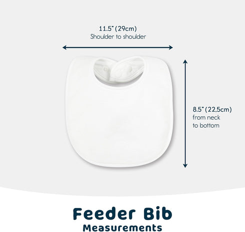 Tiny Twinkle Baby Feeding Bibs 8 Pack - Waterproof and Absorbent Infant Drool and Feeding Baby Bibs