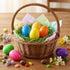 AquaHood 5 Inch 6 Pack Easter Eggs Decorations Plastic Large: Jumbo Fillable Colorful Bright Easter Egg Hunt Empty Bulk
