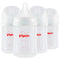 Pigeon PP Nursing Bottle Wide Neck, 5.4 Oz (Pack of 4), Natural Feel, Easy to Clean, Includes 4pcs SS Nipples (0m+)