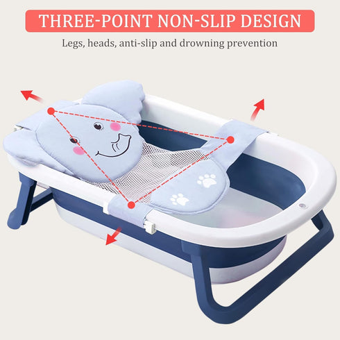 AIR&TREE Baby Bath Seat Support Net, Quick Drying, Adjustable, Comfortable, Non-Slip Infant Bathtub Sling