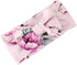 Set Galabloomer Receiving Blanket Headband Flower Print Baby Swaddle Receiving Blankets (purple rose)