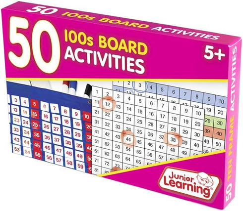 Junior Learning 50 100s Board Activities for Educational Fun