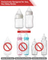 4 Pack 5oz 9oz Baby Bottle Handles for Evenflo Wide Neck & Baby Bottle, Bottle Holder for Newborn