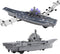 OTONOPI Aircraft Carrier Naval Ship Model Warship Battleship with Lights and Sounds