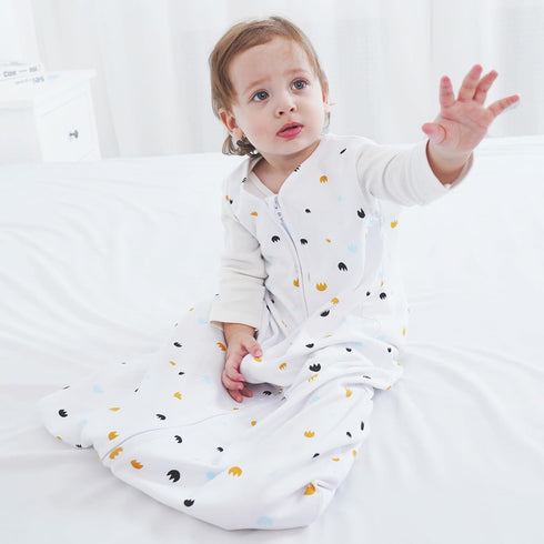 Sleep Sack 3-Pack 100% Organic Cotton Wearable Blanket Baby 0.5 TOG Toddler Sleeping Bag Sleeveless Baby Sleep Sack 18-24 Months Baby Swaddle Blanket 2-Way Zipper Toddler Sleeping Sack XL Size