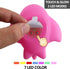 CHIMAGER 6 Packs Set, Swimming No Hole Boat Bath Toy Light up Changing Color in Water, Floating Rubber Bathtub Toys