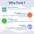 Pura 9oz Kid Sippy Cup Bottle - Stainless Steel Insulated, Silicone Straw, Plastic-Free, New Mint