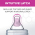 2 3+ 100% 2-Pack Chicco Duo Glass-Lined Baby Bottle Intui-Latch Nipple with Anti-Colic Valve, Stage Medium Flow
