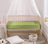 SiinvdaBZX Satin Mini Crib Sheets, 38 x 24In, Silky Soft Mini Portable Crib Sheets, Sage Green