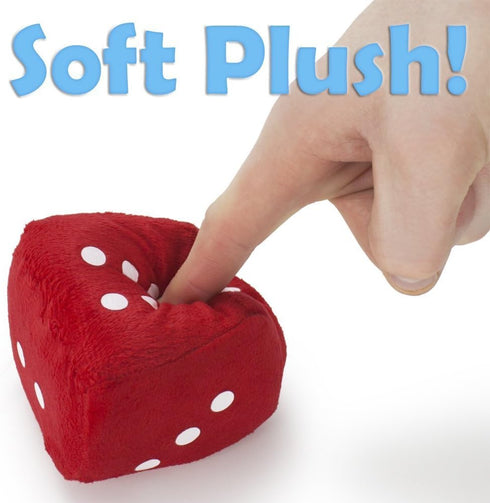 3" Pair of Hanging Fuzzy Dice by Pudgy Pedros Party Supplies (Black)