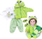 Reborn Baby Girl Boy Dolls Clothes - 4 pcs Sets for 22 Inch Dolls, Green Frog Outfit Accessories