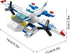 Sky Police Airplane Building Blocks Toy – 137 PCS STEM Construction Set, 7-in-1 Transformable Model Kit for Kids Ages 6-12, Creative Aircraft Toys for Boys & Girls (Police, Rescue, Fighter Jet)