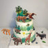 QuarenDen 49Pcs Rainforest Figures, Model Scenery Kit, Jungle Animals Figures, Model Trees and Animals, Boys and Girls