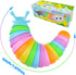 Cevioce Sensory Slug Fidget Toys, 1Pc Cute Autism Sensory Toy for Kids & Adults, Travel Toys for 1+ Year Old (Rainbow)