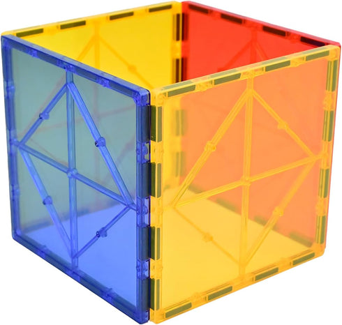 Gemmicc 12 Piece Jumbo Magnetic Building Tiles for Kids - Large STEM Blocks