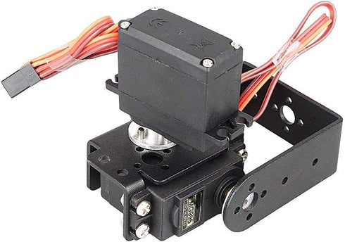 Mallofusa 2 DOF Pan and Tilt Sensor Mount with Mg995 Servos for Arduino Robot Set Car Plane DIY