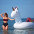 TURNMEON 102" Giant Flamingo Pool Float, Inflatable Summer Beach Float for 2-4 Multi Players, Kids & Adults