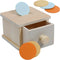 Montessori Mama Coin Box, Wooden Montessori Toy for 1 Year Old Toddler, Baby Drawer Drop Ball Toy