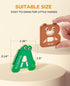 Wooden Thick Alphabet Magnets for Toddlers, Large Colorful ABC Magnetic Letters, 26 Uppercase Letters