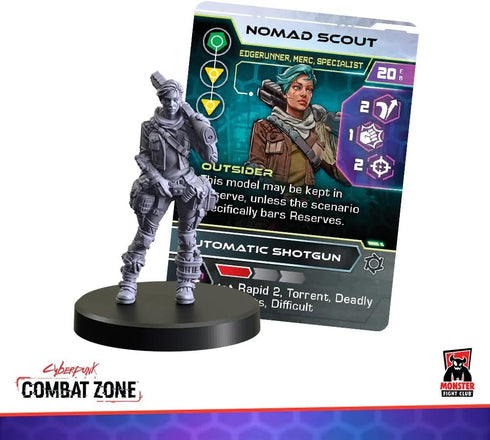 Monster Fight Club Cyberpunk Red Combat Zone Miniatures Expansion - Edgerunners 1 Starter Gang