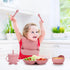 Losecu Set|Baby Set Silicone Feeding Led Weaning Supplies|Suction Plate Bowl with Bib, Spoon, Fork, Sippy Cup|Feeding