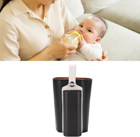 Fockety Portable Bottle Warmer Cover, Baby Bottle Heater Cover Constant Temperature Heating Rechargeable Adjustable