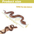 15-Inch Coiled/26-Inch Ultra-Realistic Snake Toy to Scare Birds/Squirrels - Stretchy Garden Decor, Halloween Prank