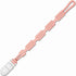 Silicone Pacifier Clip with 4 Teething Textures, One-Piece Patented Design, Dishwasher Safe,