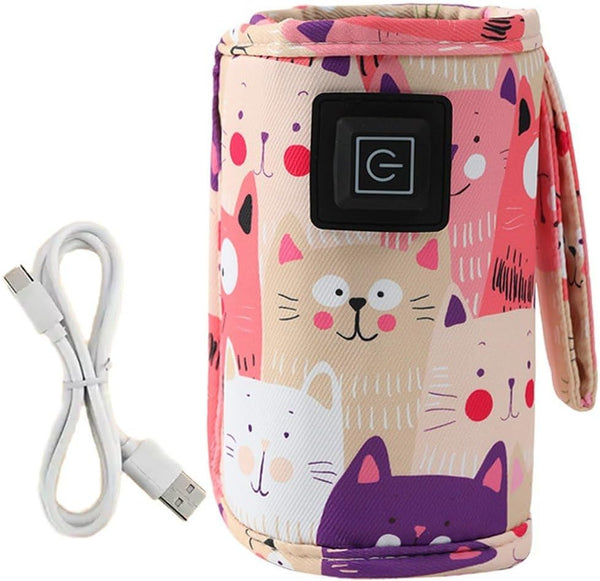 hzzsbu Portable Bottle Keep Warm, Baby Bottle Warmer for Travel, USB Milk Heat