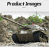 RC Tank Military Truck Vehicles, 2.4Ghz Radio Controlled Battle Tank Toy with 270° Rotational Sounds for Kids