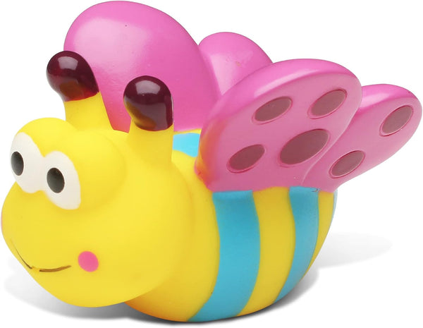 DolliBu Butterfly Bath Buddy Squirter – Colorful Floating Rubber Bath Toy for Toddlers, Fun Water Squirting Bathtime