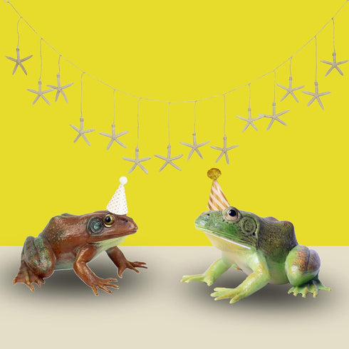 Gemini&Genius Tree Frog Realistic Hand Painted Toy, Backyard Decor, Carnival Game, Educational Gifts for Ages 3+