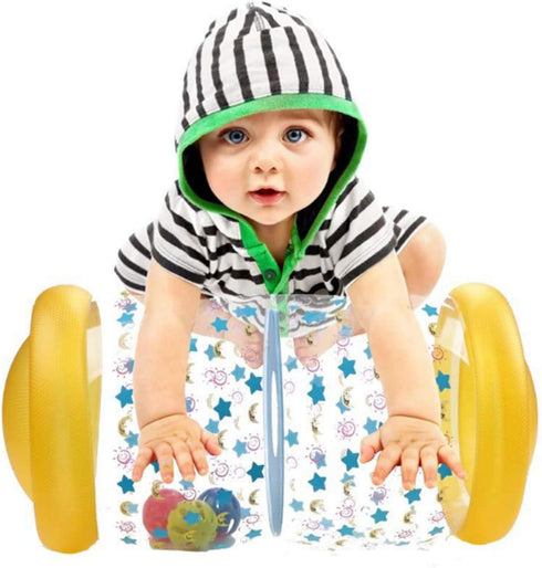 Baby Crawling Toy - Fitness Toys to Exercise Your Baby's Hearing, Touch, Muscles, and Coordination, Yellow