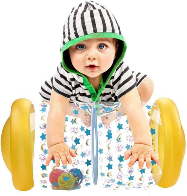 Baby Crawling Toy - Fitness Toys to Exercise Your Baby's Hearing, Touch, Muscles, and Coordination, Yellow