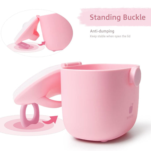 Termichy Portable Baby Formula Dispenser, Milk Powder Container with Carry Handle and Scoop for Travel, 8.8OZ