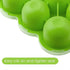 Samuelworld Baby Food Storage Container, 12 Portions x 2.5oz - BPA Free Silicone Freezer Tray with Clip-On Lid for Milk Storage, Homemade Baby Food, Vegetable & Fruit Purees - Green(For 6 Months+