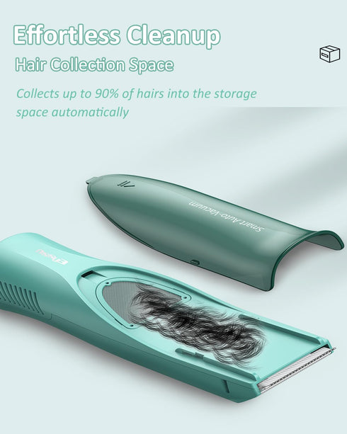 Trimmer ENSSU Baby Hair Clipper,Vaccum Hair Clippers for Kids/Toddlers,Cordless Baby Hair Cutting Kit with Two