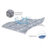 2 Pack Pack Pack 39" 27" and Play Mattress Protector Sheets Fitted Waterproof Playard Mattress Pad Cover, Compatible