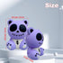 Horror Voodoo Bear Squishies Toy, Cute Dolls, Stress Relief, Soft Squeeze Toys for Kids, Halloween, Christmas, Purple